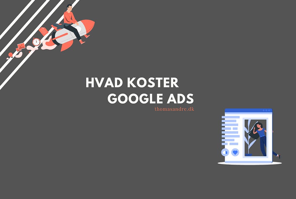 Billede hvor der står, hvad koster Google Ads
