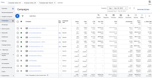 Snow guard Google Ads Performance overview